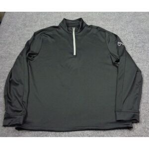 Callaway Sweatshirt Mens M Black  1/4 Zip Weather Series Warm Golf Windrpoof